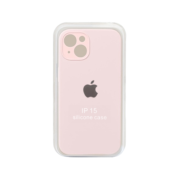 کاور سیلیکونی پاک کنی iPhone 15 رنگ صورتی چرک