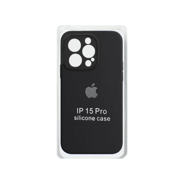 کاور سیلیکونی پاک کنی iPhone 15 Pro رنگ مشکی